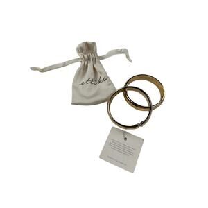 Ettika - Simple Stackable Bangle Bracelet Set in 18k Gold Plate